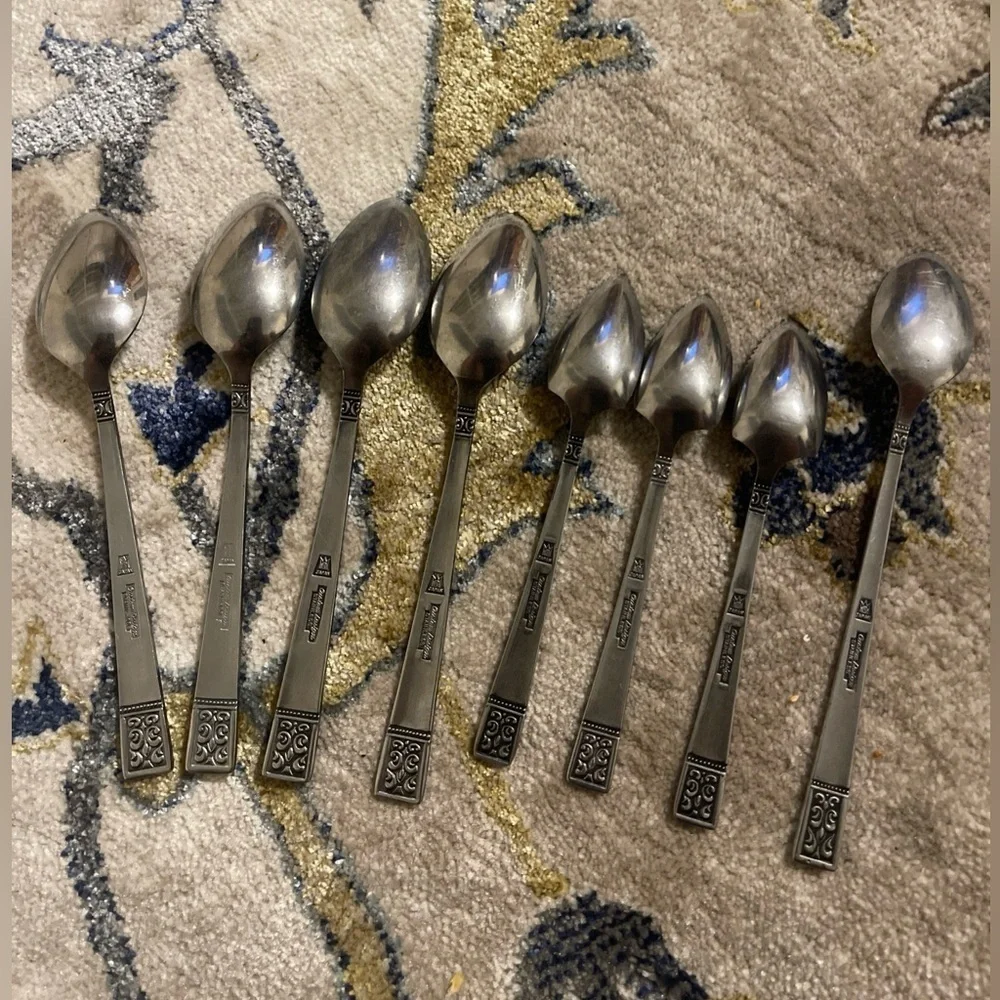 Set of 8 custom design stainless Japan spoons